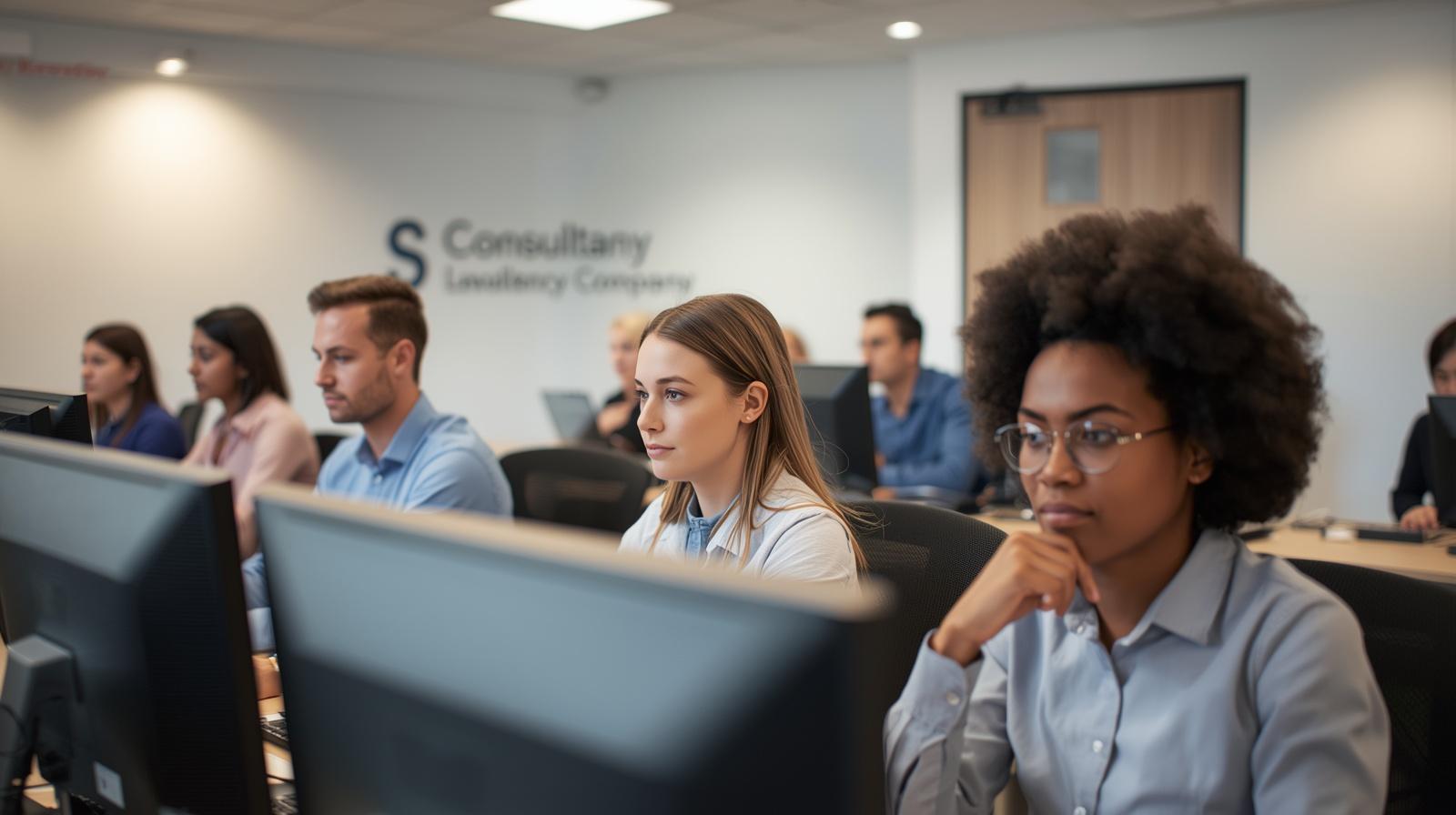 need picture about Language Test in picture show a consultancy company Language Test