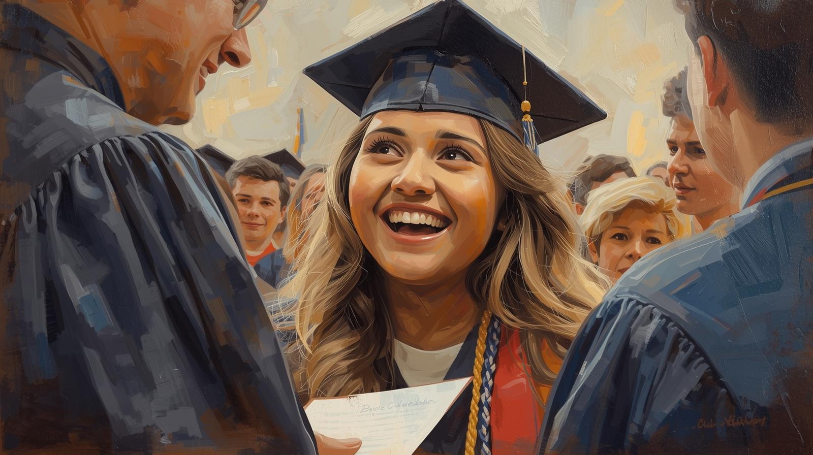 need picture about scholarship in picture show a student get a scholarship